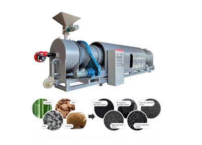 Dumansız ahşap talaş hindistan cevizi kabuğu kömür karbonizasyon fırını