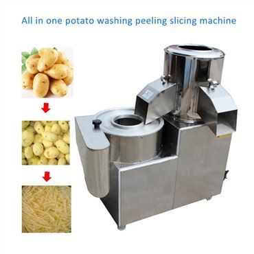 Otomatik Endüstriyel Patates Soyma Makinesi Patates Dilimleme Makinesi